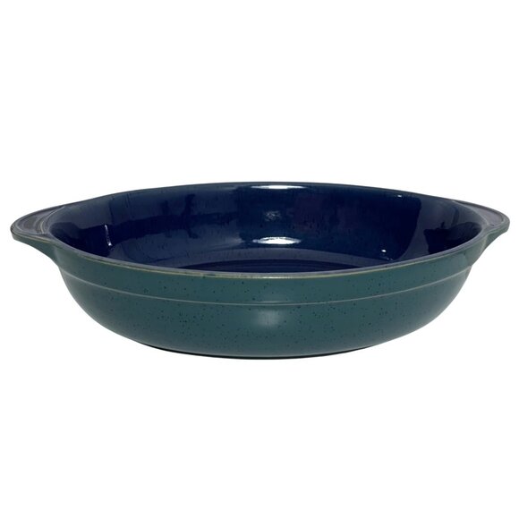 Denby-Langley HARLEQUIN 12" Oval Handles Casserole Baking Dish Baker England - Picture 2 of 8